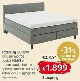 Gaverzicht Boxspring aanbieding