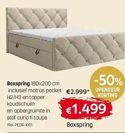 Gaverzicht Boxspring aanbieding