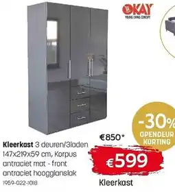Gaverzicht Kleerkast aanbieding