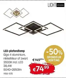 Gaverzicht Lichti Studio Led Plafondlamp aanbieding