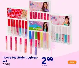 Action I Love My Style Lipgloss Set aanbieding
