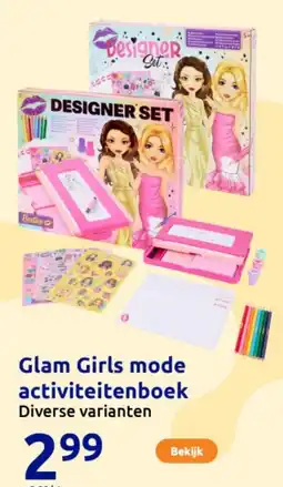 Action Glam Girls mode activiteitenboek aanbieding