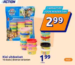 Action Klei uitdeelset aanbieding