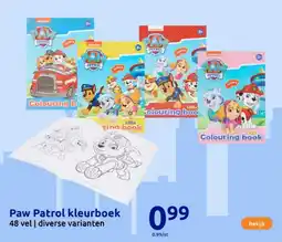Action Paw Patrol kleurboek aanbieding