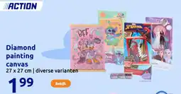 Action Diamond Painting Canvas aanbieding