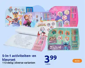 Action 5-in-1 activiteiten- en kleurset aanbieding