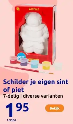 Action Schilder je eigen sint of piet aanbieding