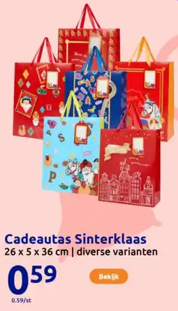 Action Cadeautas Sinterklaas aanbieding