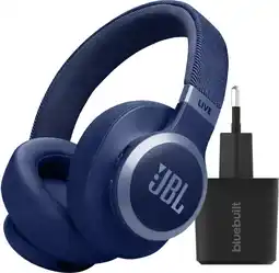 Coolblue JBL Live 770NC Bleu + BlueBuilt Chargeur Quick Charge avec Port USB aanbieding
