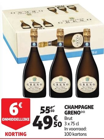 Auchan Champagne Greno aanbieding