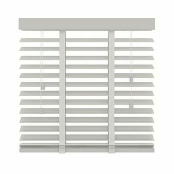 GAMMA GAMMA horizontale jaloezie hout 50 mm 944 wit 120x180 cm aanbieding