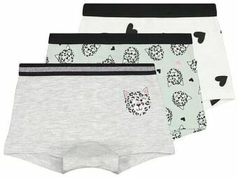 HEMA HEMA Kinderboxers Katoen/stretch - 3 Stuks Lichtgroen (lichtgroen) aanbieding