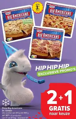 Carrefour Pizza Big Americans Dr. Oetker aanbieding