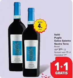 Carrefour Italië Puglia Salice Salento Nostre Terre aanbieding