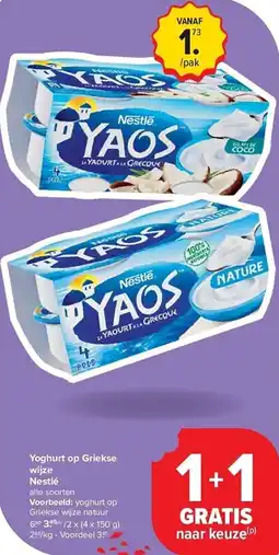 Carrefour Yoghurt op Griekse wijze aanbieding