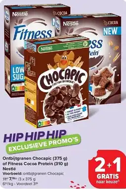 Carrefour Ontbijtgranen Chocapic of Fitness Cocoa Protein Nestlé aanbieding