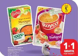 Carrefour Wereldsoepen Liebig en exotische soep Royco Voorbeeld aanbieding