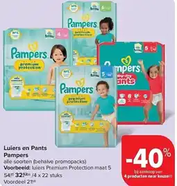 Carrefour Luiers en Pants Pampers aanbieding