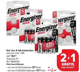 Carrefour Set van 4 AA-batterijen aanbieding