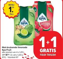 Carrefour Niet-bruisende limonade Spa Fruit aanbieding