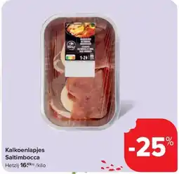 Carrefour Market Kalkoenlapjes Saltimbocca aanbieding