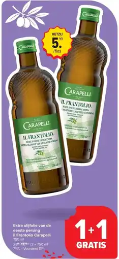 Carrefour Market Extra olijfolie van de eerste persing Il Frantolio Carapelli 750 ml aanbieding