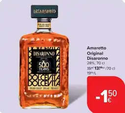 Carrefour Market Amaretto Original Disaronno aanbieding