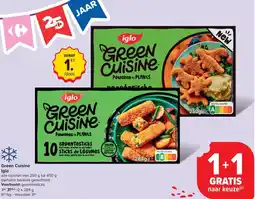 Carrefour Market Green Cuisine Iglo aanbieding
