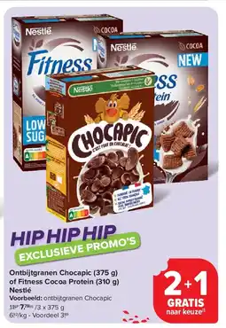 Carrefour Ontbijtgranen Chocapic (375 g) of Fitness Cocoa Protein (310 g) Nestlé aanbieding