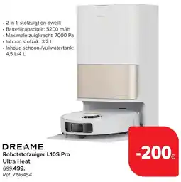 Carrefour Robotstofzuiger L10S Pro Ultra Heat aanbieding