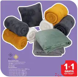 Carrefour Extra zachte plaid aanbieding