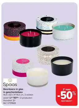 Carrefour Geurkaars in glas in geschenkdoos aanbieding