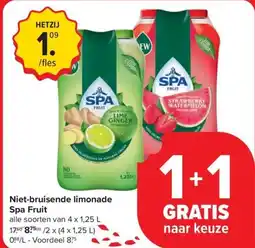 Carrefour Market Niet-bruisende limonade Spa Fruit aanbieding