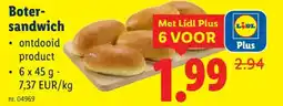 Lidl Boter- sandwich aanbieding