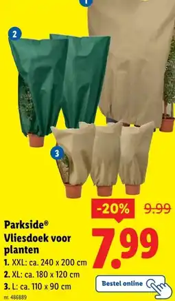 Lidl ParksideⓇ Vliesdoek voor planten aanbieding