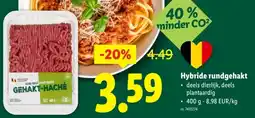 Lidl Hybride rundgehakt aanbieding