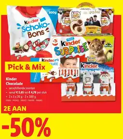 Lidl Kinder Chocolade aanbieding