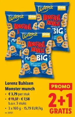 Lidl Lorenz Bahlsen Monster munch aanbieding