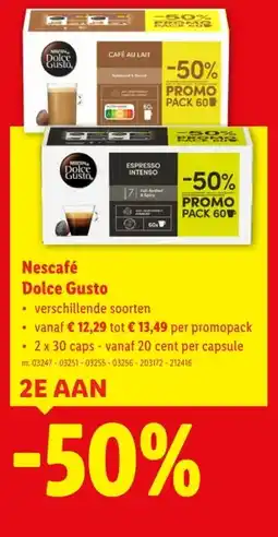 Lidl Nescafé Dolce Gusto aanbieding