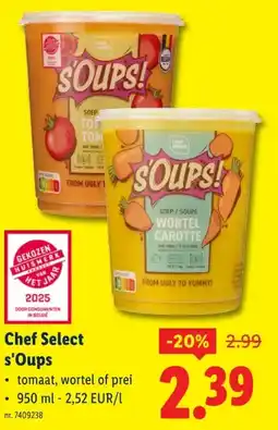 Lidl Chef Select s'Oups aanbieding