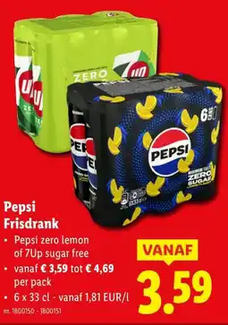 Lidl Pepsi Frisdrank aanbieding