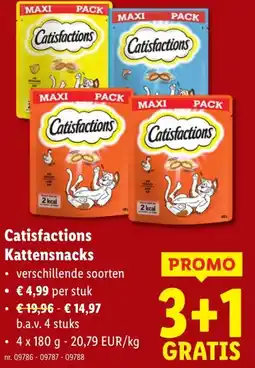 Lidl Catisfactions Kattensnacks aanbieding