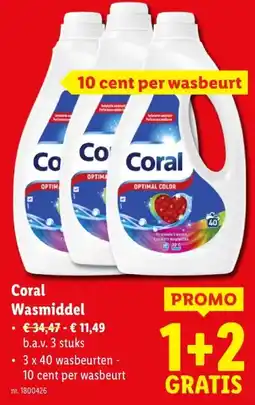 Lidl Coral Wasmiddel aanbieding