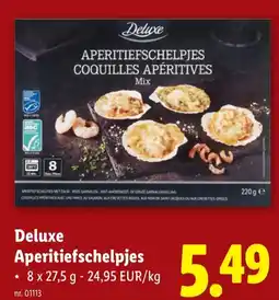 Lidl Deluxe Aperitiefschelpjes aanbieding