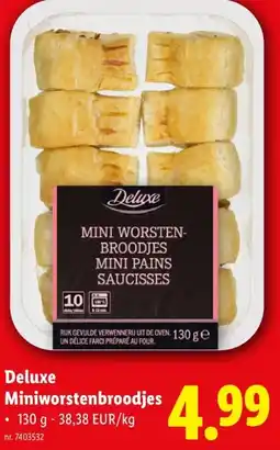 Lidl Deluxe Miniworstenbroodjes aanbieding