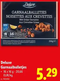 Lidl Deluxe Garnaalballetjes aanbieding