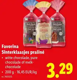 Lidl Favorina Sinterklaasjes praliné aanbieding