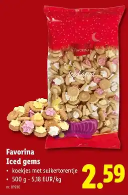 Lidl Favorina Iced gems aanbieding