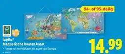 Lidl lupilu Magnetische houten kaart aanbieding
