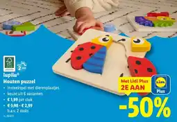 Lidl lupilu Houten puzzel aanbieding